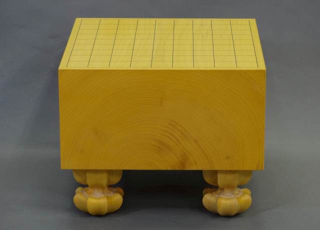 Japanese Kaya Shogi Board [17.3cm thick, Ki-omote]